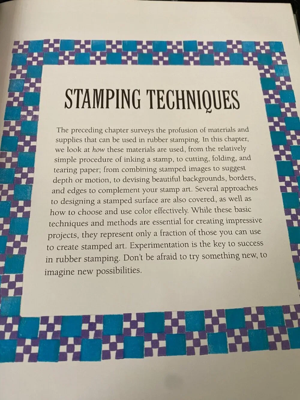 GUIDE TO RUBBER STAMPING GENTLY USED 165 PAGES HARDCOVER BOOK EVERYTHING NEEDED